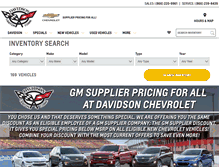 Tablet Screenshot of davidsonchevrolet.com